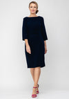 Lizabella Ruched Bodice Pencil Dress, Navy