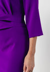 Lizabella Ruched Bodice Pencil Dress, Purple