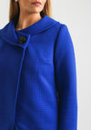 Lizabella Embossed Jersey Jacket, Royal Blue