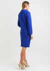 Lizabella Embossed Jersey Jacket, Royal Blue