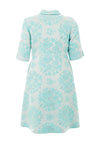 Lizabella Metallic Floral Dress Coat, Mint
