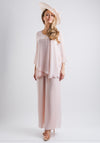 Lizabella Top & Trousers Two Piece Outfit, Blush Pink
