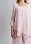 Lizabella Top & Trousers Two Piece Outfit, Blush Pink