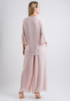 Lizabella Top & Trousers Two Piece Outfit, Blush Pink