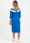Lizabella Embellished Boat Neck Pencil Dress, Blue