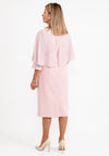 Lizabella Applique Waist Pencil Midi Dress, Blush