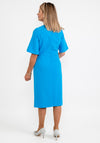 Lizabella Tulip Sleeve Pencil Dress, Ocean