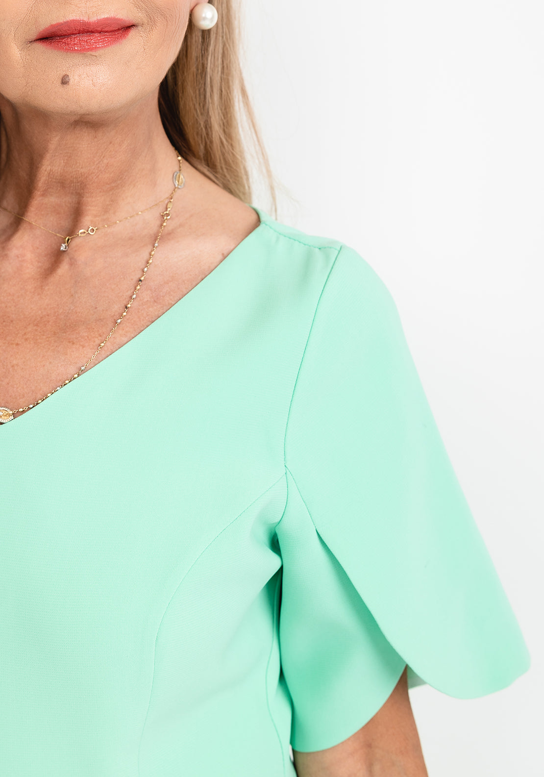 Lizabella Beaded Waist A Line Maxi Dress, Mint Green - McElhinneys Lizabella Beaded Waist A Line Maxi Dress, Mint Green - McElhinneys