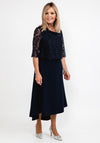 Lizabella Lace Bolero & Dress Two Piece, Navy