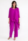 Lizabella Chiffon 3 Piece Suit, Purple