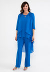 Lizabella Chiffon 3 Piece Suit, Royal Blue