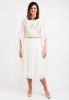 Lizabella Metallic & Chiffon Bolero & Dress, Gold
