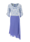Lizabella Dipped Chiffon Skirt Midi Dress, Lavender