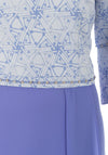 Lizabella Dipped Chiffon Skirt Midi Dress, Lavender