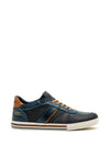 Tommy Bowe Mens Healy Leather Trainers, Vintage Ocean