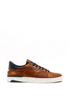 Tommy Bowe Mens Doris Leather Trainers, Camel