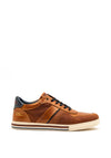 Tommy Bowe Mens Healy Leather Trainers, Spice Toffee