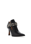 Lodi Marvia Embellished Strap Boot, Black