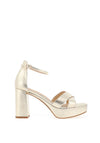 Lodi Cava Block Heel Sandals, Gold