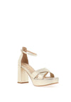 Lodi Cava Block Heel Sandals, Gold