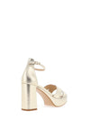 Lodi Cava Block Heel Sandals, Gold