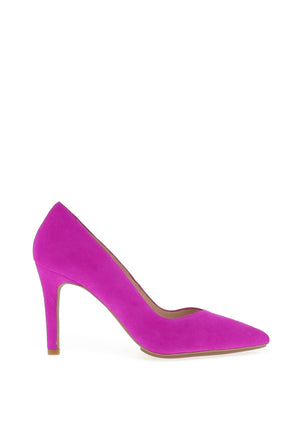 Lodi Rabot Suede Court Shoes, Fuchsia