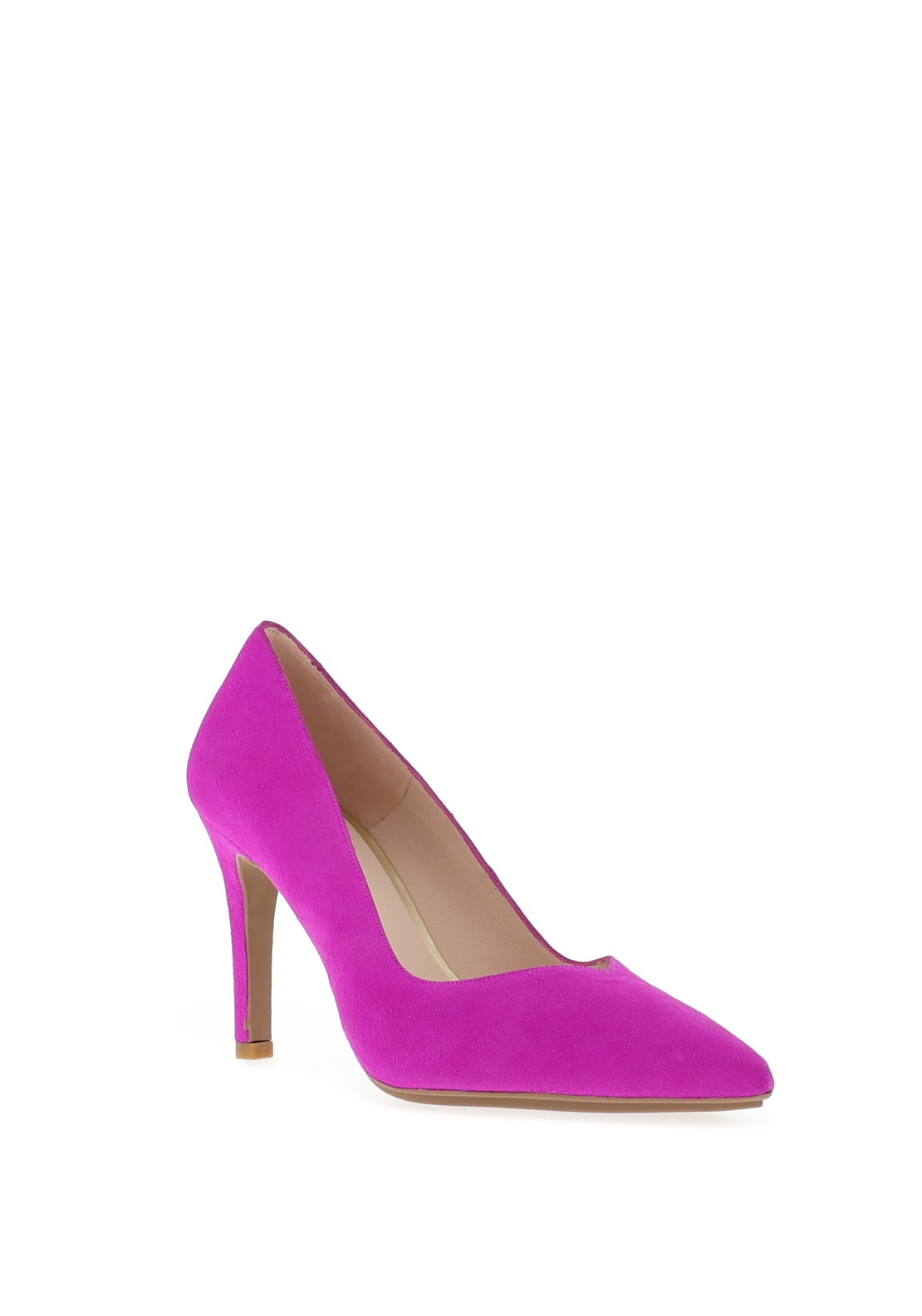 Lodi Rabot Suede Court Shoes, Fuchsia
