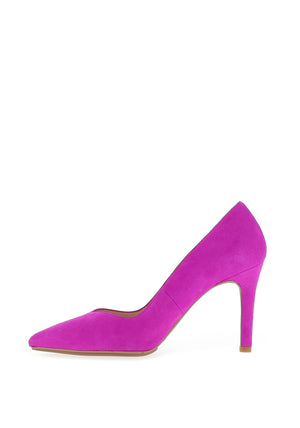 Lodi Rabot Suede Court Shoes, Fuchsia