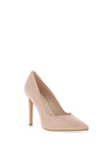 Lodi Victory Leather Pointed High Court Shoe, Nude