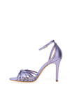 Lodi Yisis Metallic High Heeled Sandals, Lilac
