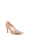Lodi Emirate Glitter Pointed Toe Court Shoes, Pink