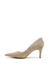 Lodi Emirate Glitter Pointed Toe Court Shoes, Gold