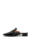 Lodi Patent Leather Stud Mule, Black