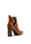 Lodi Sanchis Leather Ankle Boot Size UK4, Toffee