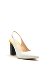 Lodi Sorea Colour Block Sling Back Heel, Multi