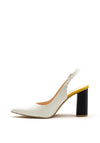 Lodi Sorea Colour Block Sling Back Heel, Multi