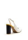 Lodi Sorea Colour Block Sling Back Heel, Multi