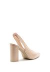 Lodi Sensai Sling Back Block Heel Shoes, Nude