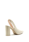 Lodi Sensai Sling Back Block Heel Shoes, Beige