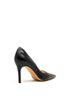 Lodi Solun Leather Pointed Toe Court Shoes, Black