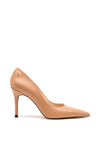 Lodi Solun Leather Pointed Toe Court Shoes, Nude