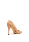Lodi Solun Leather Pointed Toe Court Shoes, Nude