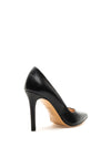 Lodi Victory Leather Pointed High Court Shoe, Black