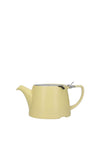 Kitchen Craft London Pottery Company Oval Filter Teapot, Satin Buttercup