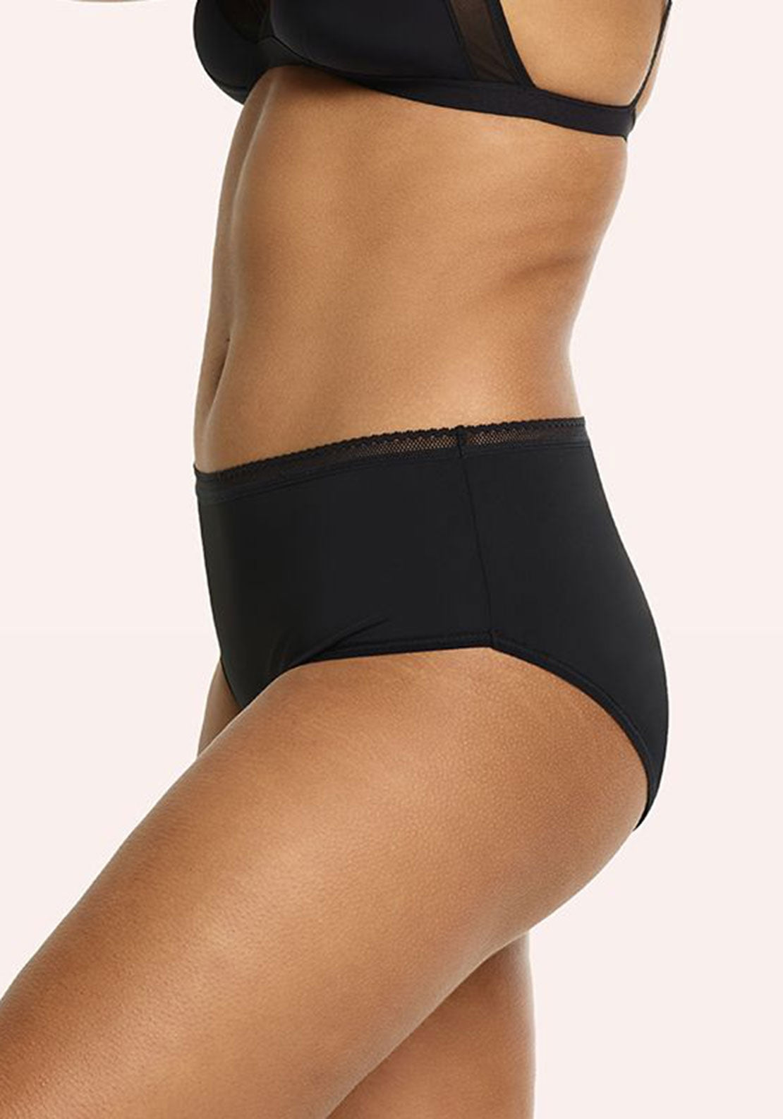 Love Luna Lady Leaks Midi Briefs, Black