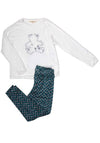 Seventy1 Bear Embroidered Pyjamas, Green