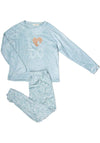 Seventy1 Bear Heart Soft Fleece Pyjamas, Blue