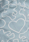 Seventy1 Bear Heart Soft Fleece Pyjamas, Blue