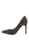Lunar Sia Leopard Pointed Toe Court Shoes, Brown