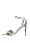 Lunar Metallic Barely There Heeled Sandals, White